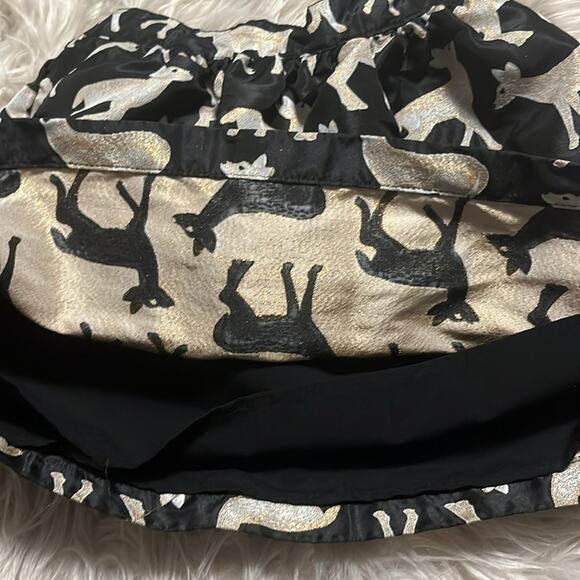 Gymboree girls black/gold double lined reindeer skirt size Small 5/6 - Picture 7 of 9